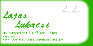 lajos lukacsi business card